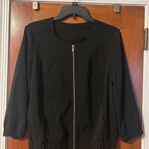 Women's Black Zip-Up Jacket